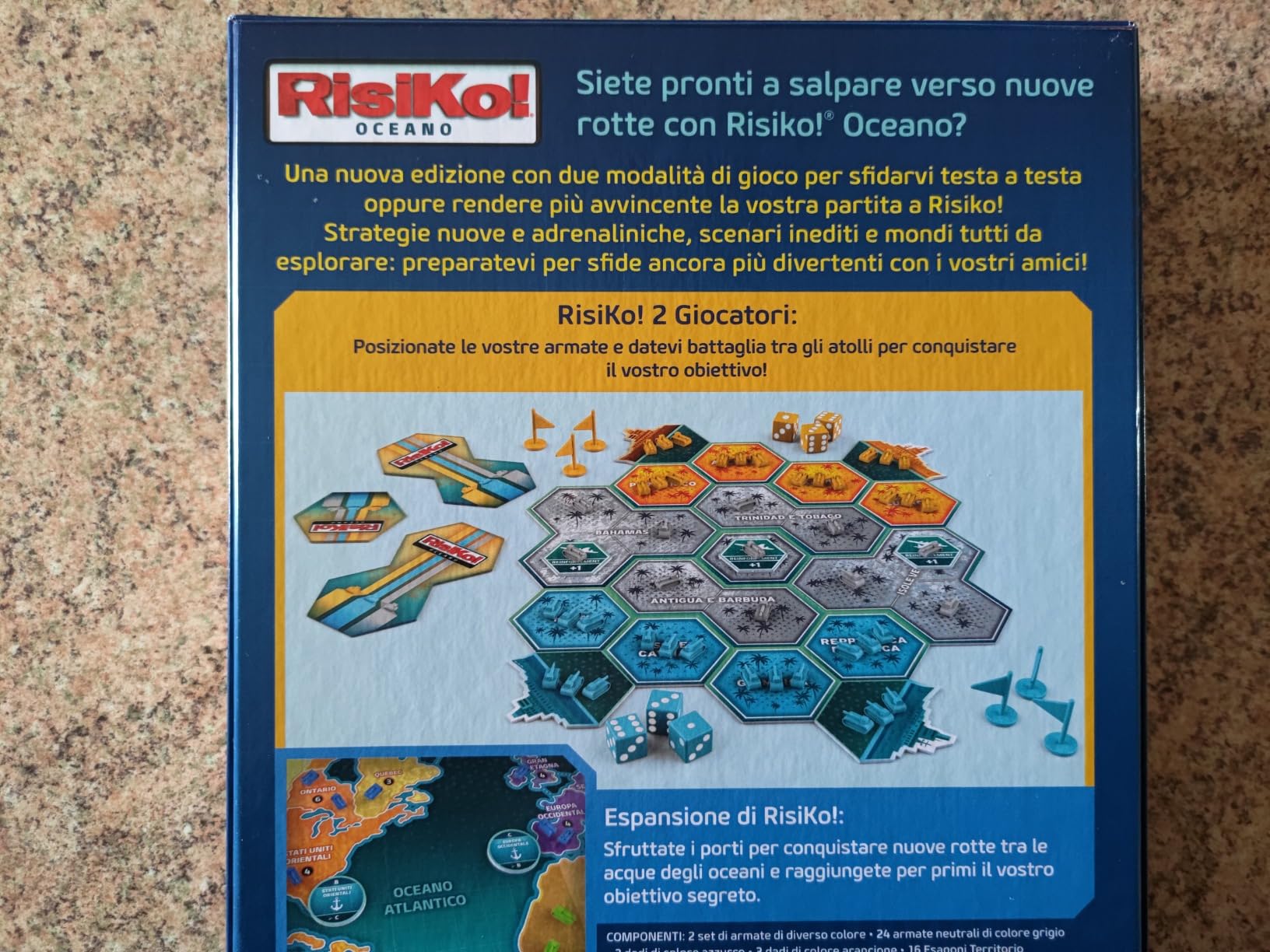 Risiko Oceano gioco da tavolo strategia 2 giocatori 8+