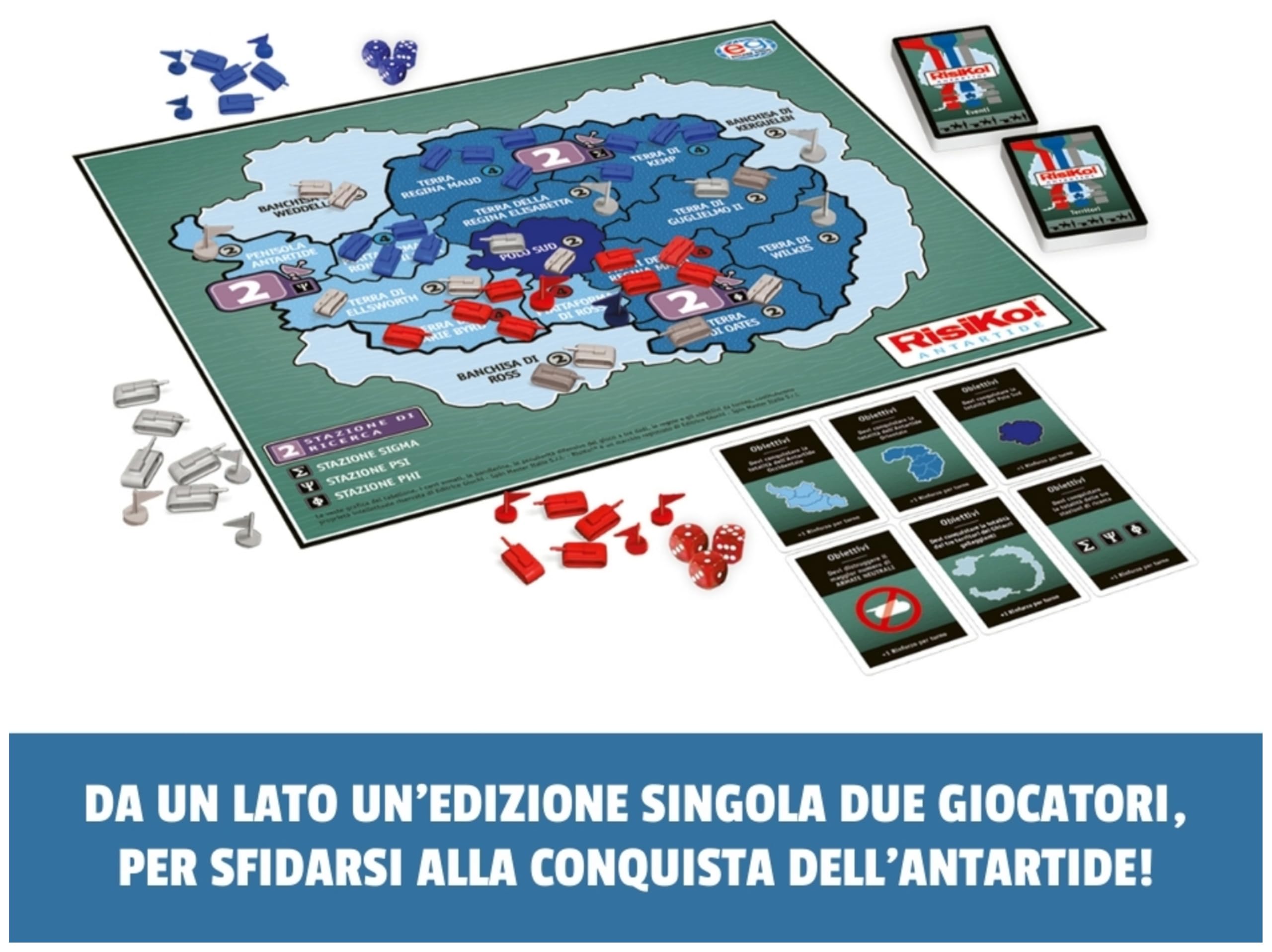 Risiko Antartide gioco tavolo strategia 2 giocatori 8+ anni