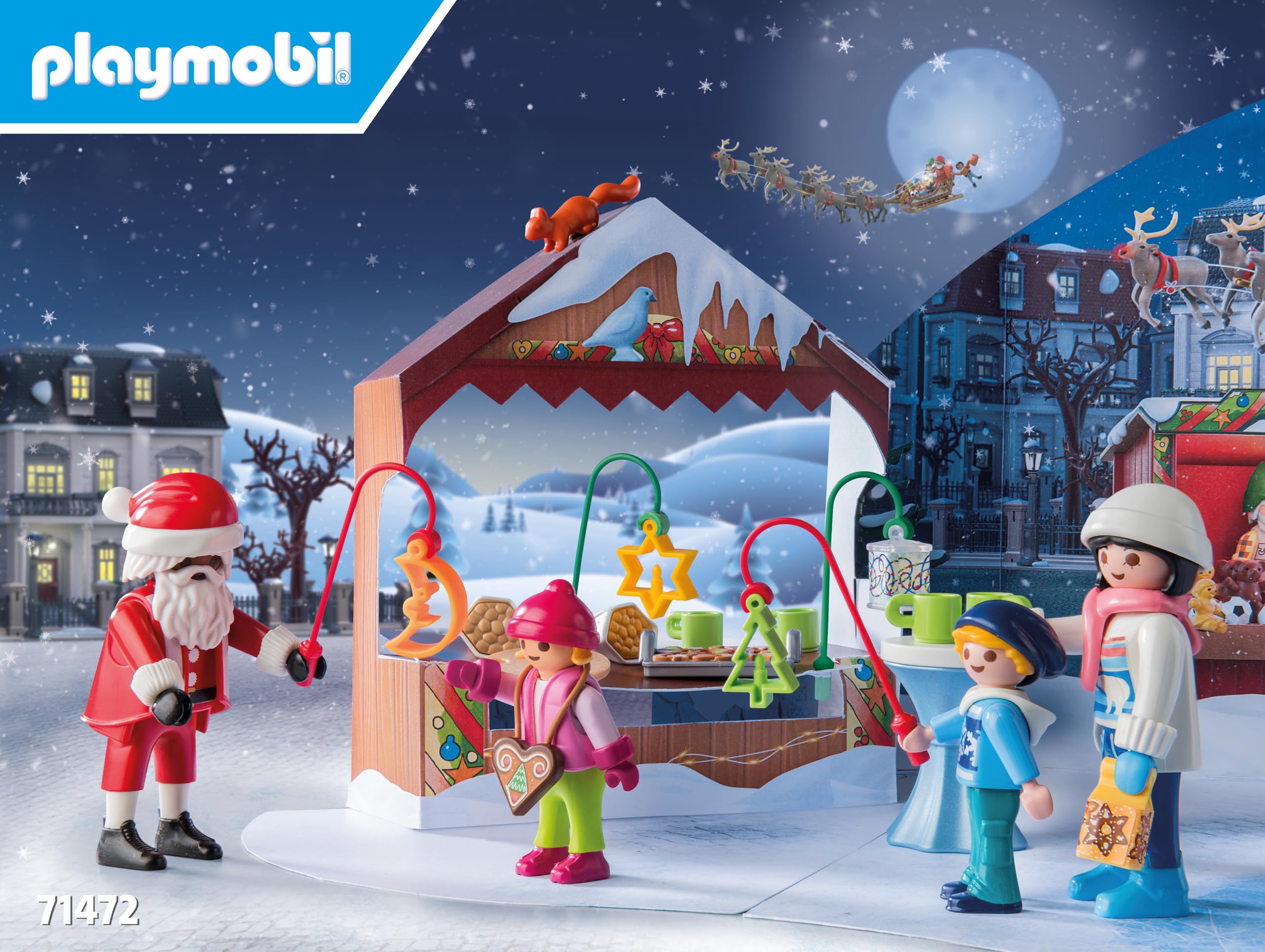 PLAYMOBIL Christmas 71472 Calendario Avvento mercatini
