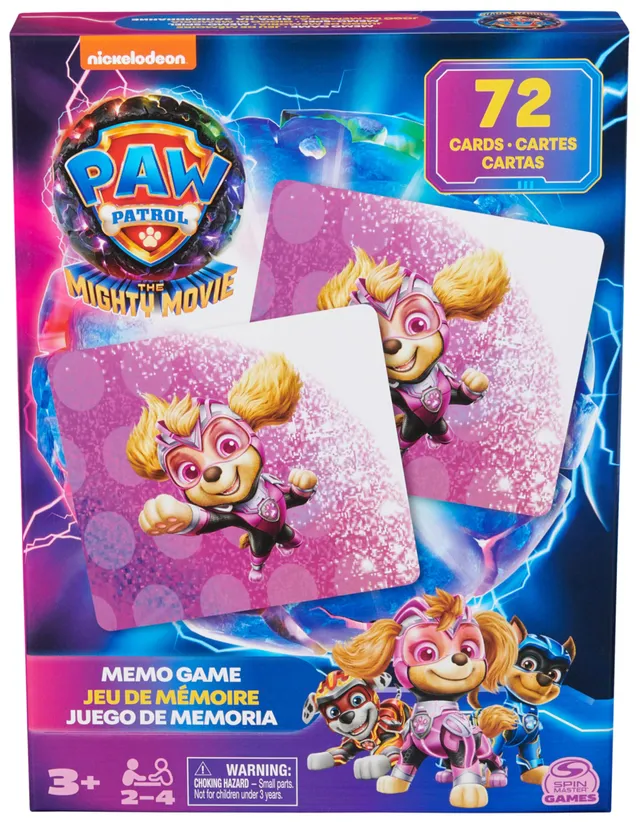 Paw Patrol Memory 72 carte gioco carte bambini 4+ anni film