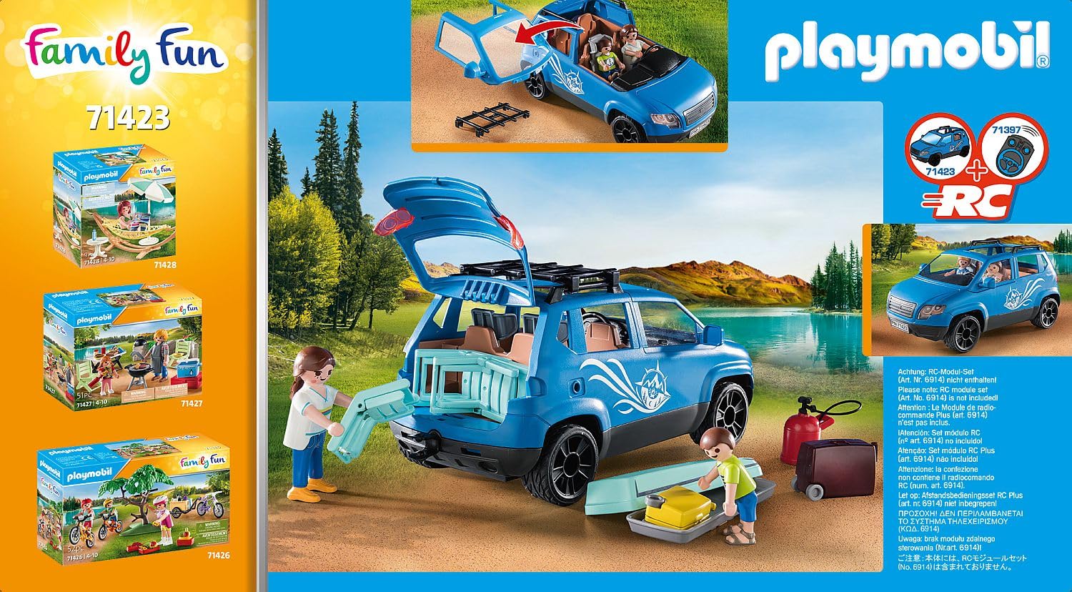 Playmobil Family Fun 71423 Roulotte con Auto Campeggio