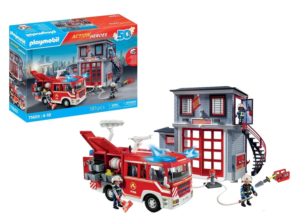 Playmobil Action Heroes 71603 Mega Set Vigili del Fuoco