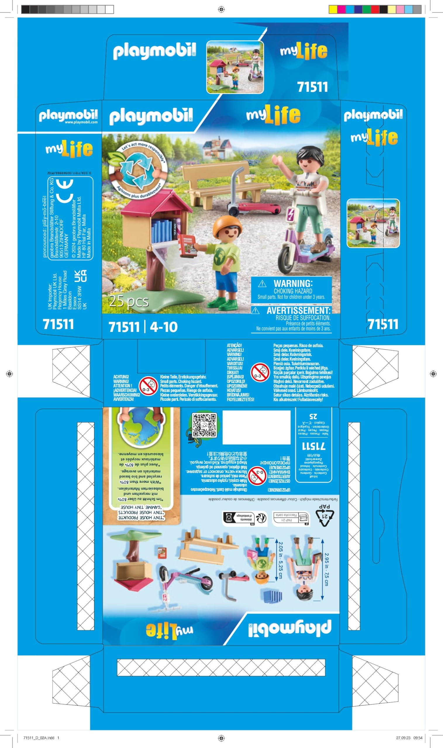 Playmobil My Life 71511 playset Book Sharing 25 pezzi