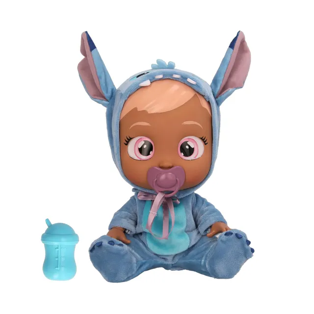 Cry Babies Disney Stitch Bambola 30 cm Pigiama Blu