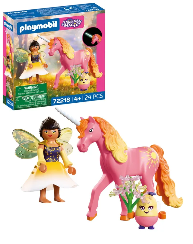 PLAYMOBIL Fantasy 72218 unicorno Rugiada con fata