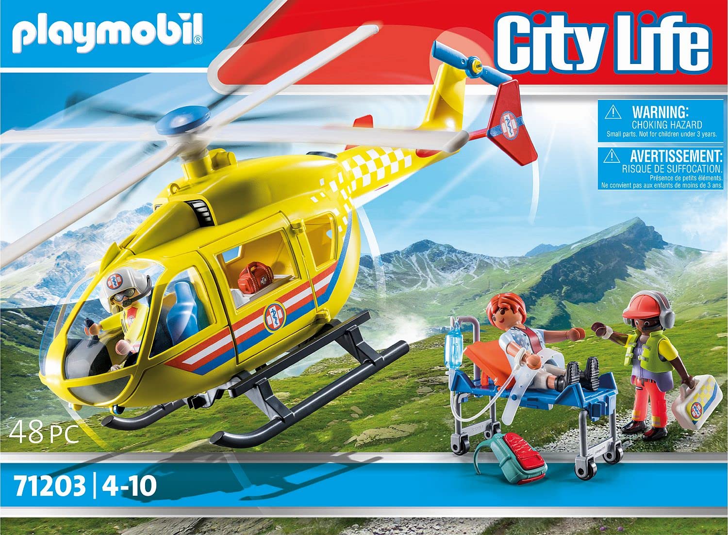 PLAYMOBIL City Life 71203 elicottero soccorso 48 pezzi