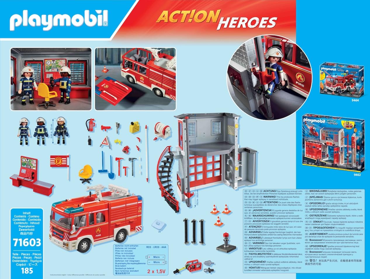 Playmobil Action Heroes 71603 Mega Set Vigili del Fuoco