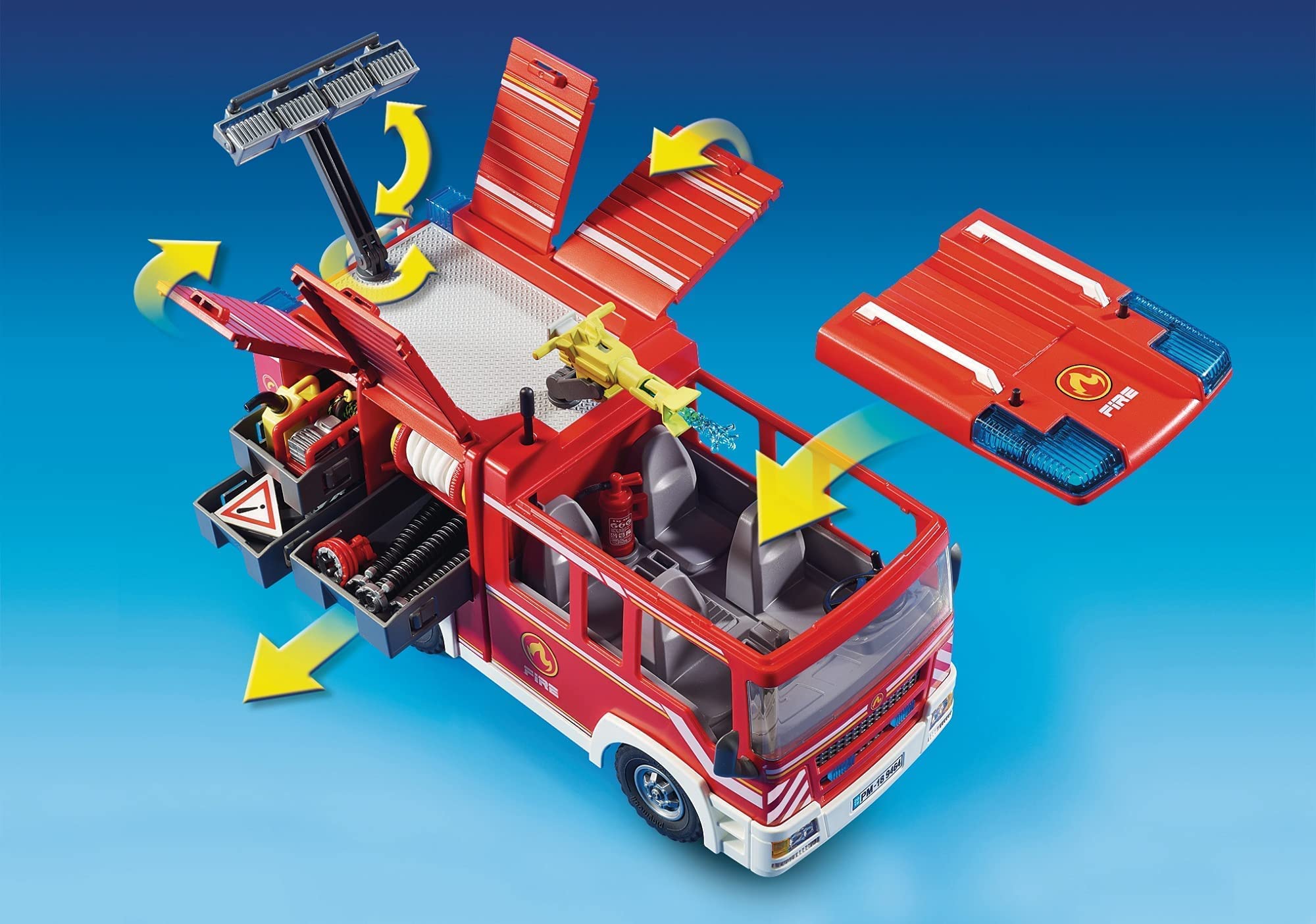 Playmobil City Action 9464 autopompa pompieri luci e suoni