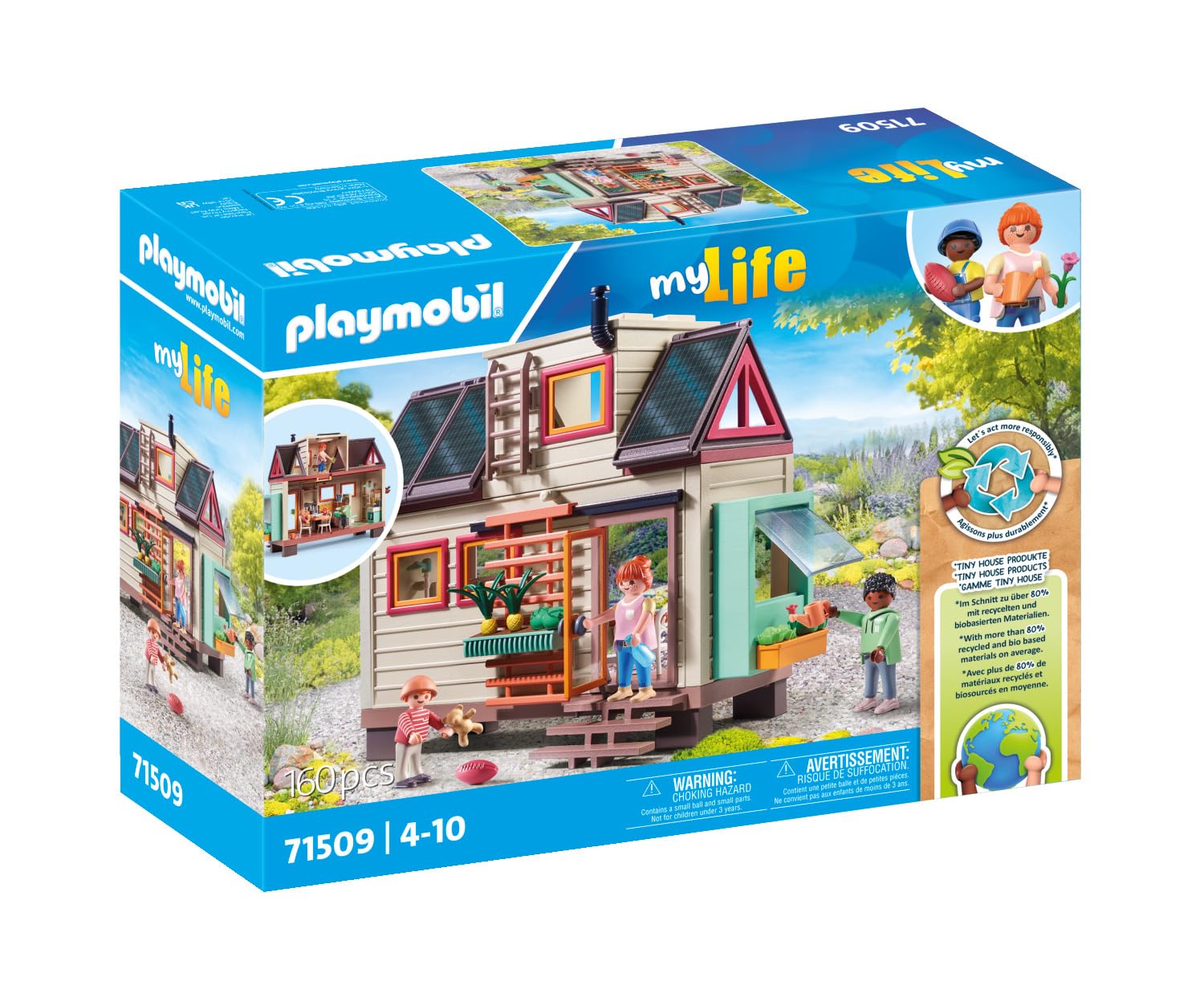 PLAYMOBIL My Life 71509 tiny house casa ecologica 160 pezzi