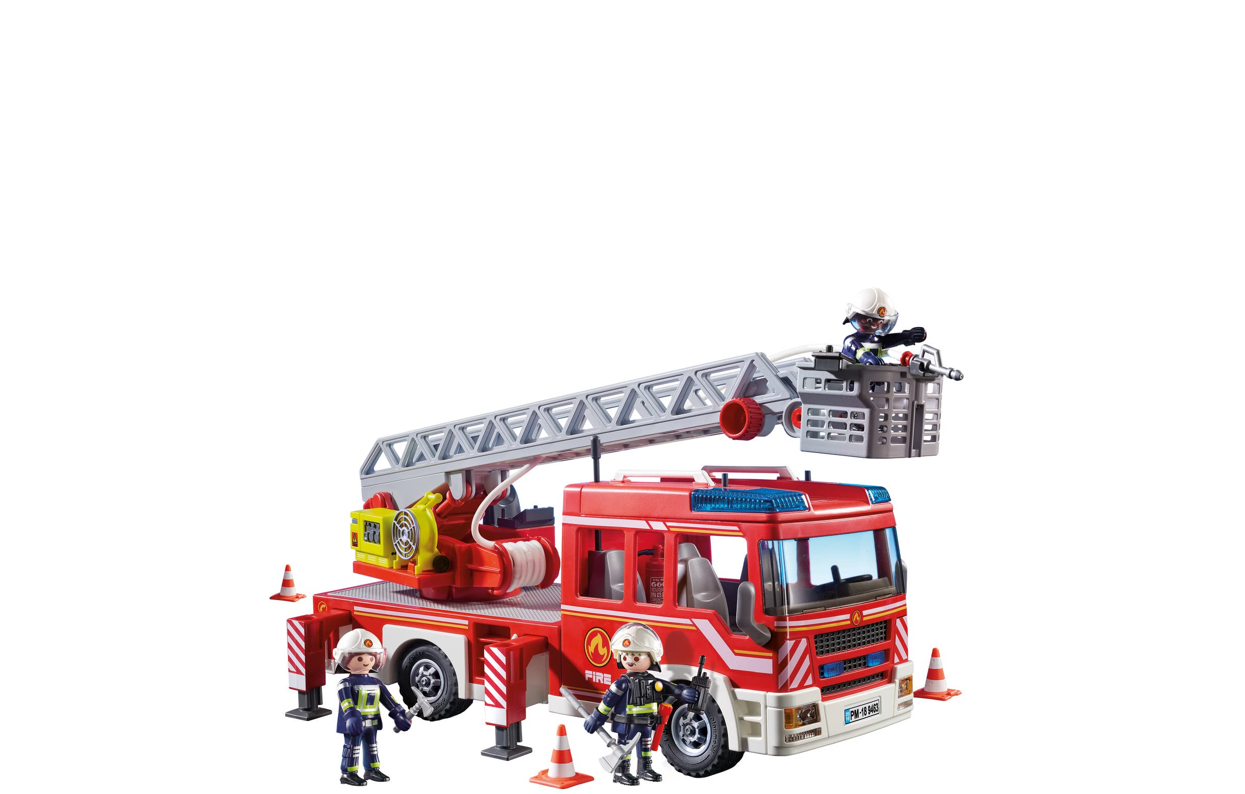 PLAYMOBIL City Action 9463 autoscala pompieri con luci e suoni