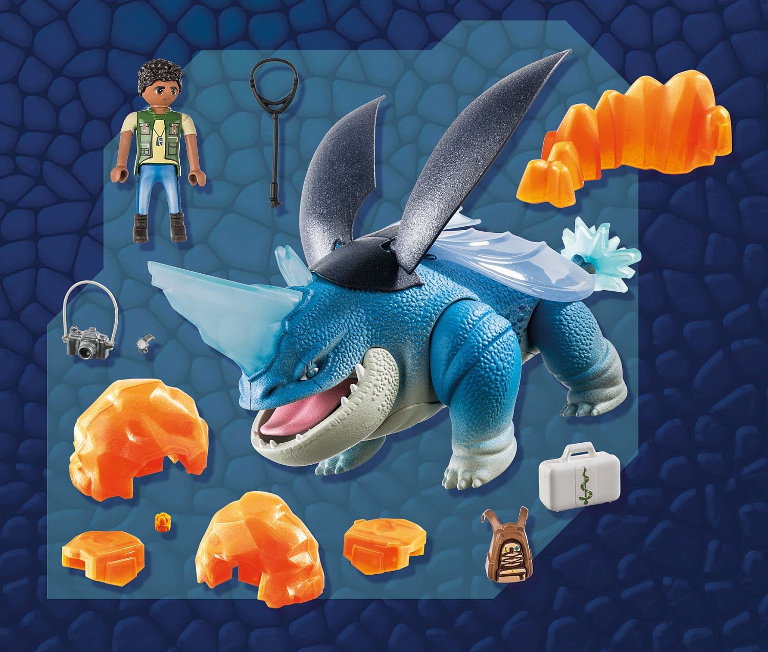 Playmobil 71082 Plowhorn D’Angelo drago 17 pezzi