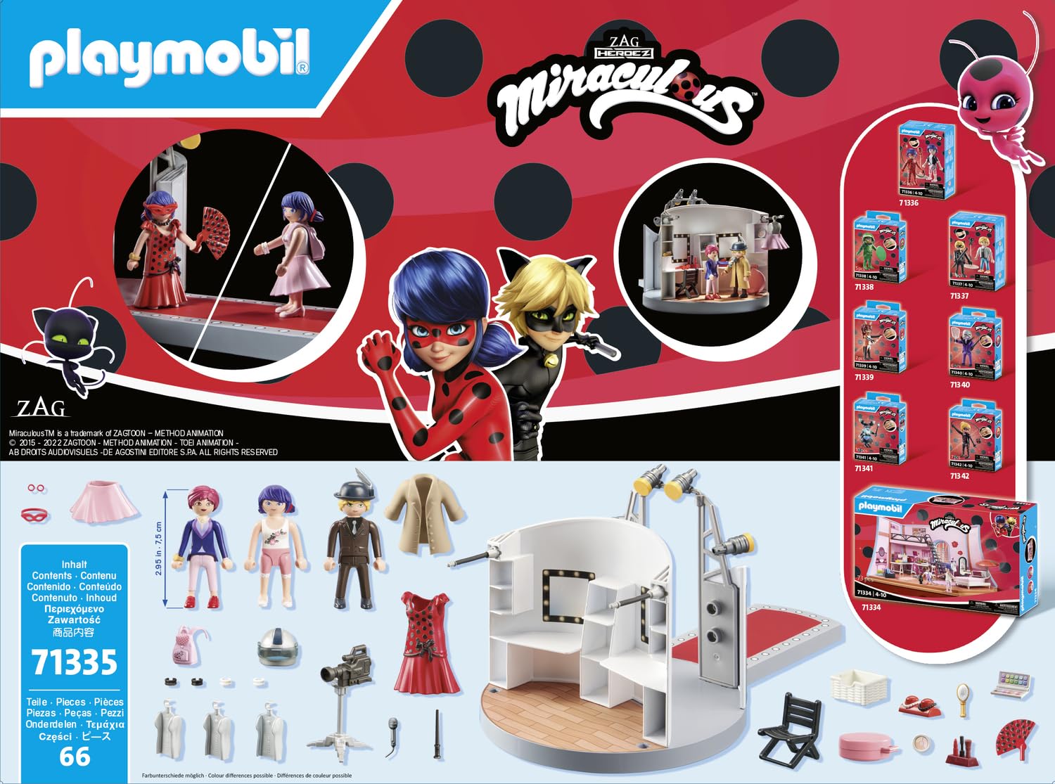 PLAYMOBIL Miraculous 71335 Sfilata Adrien Parigi playset moda