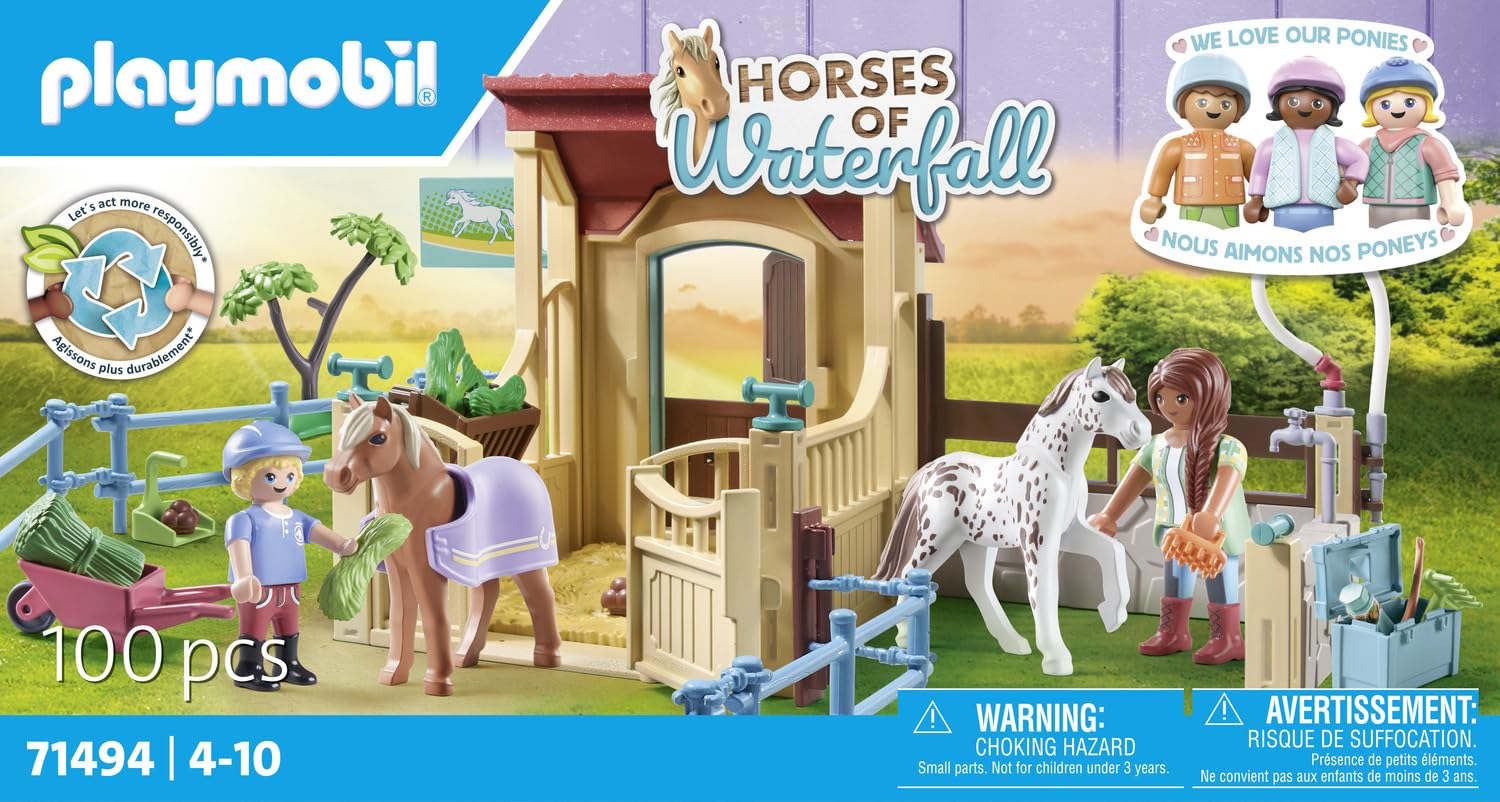 PLAYMOBIL Horses of Waterfall 71494 scuderia maneggio 100 pezzi 4 anni