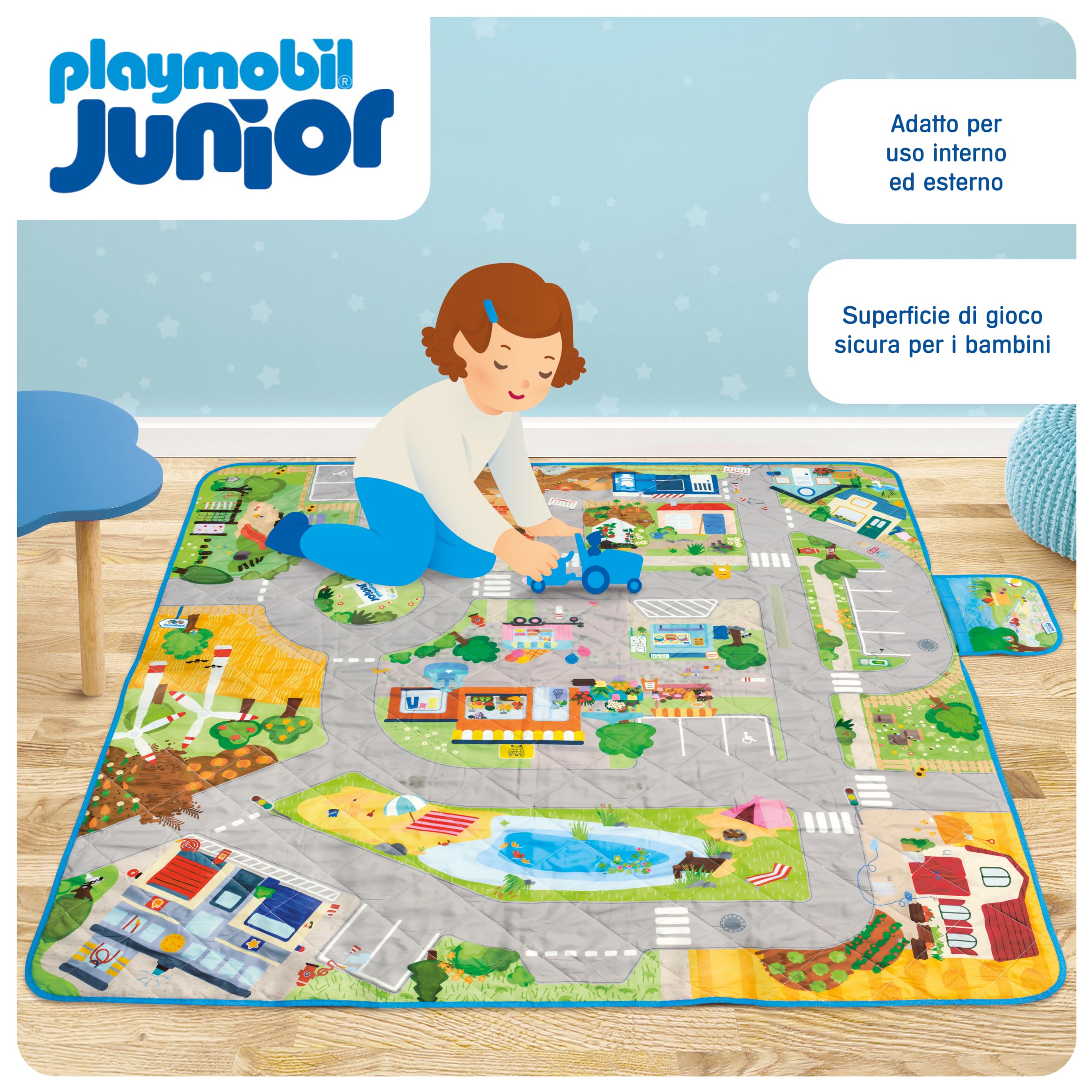 Playmobil Junior 72240 tappeto da gioco pieghevole lavabile