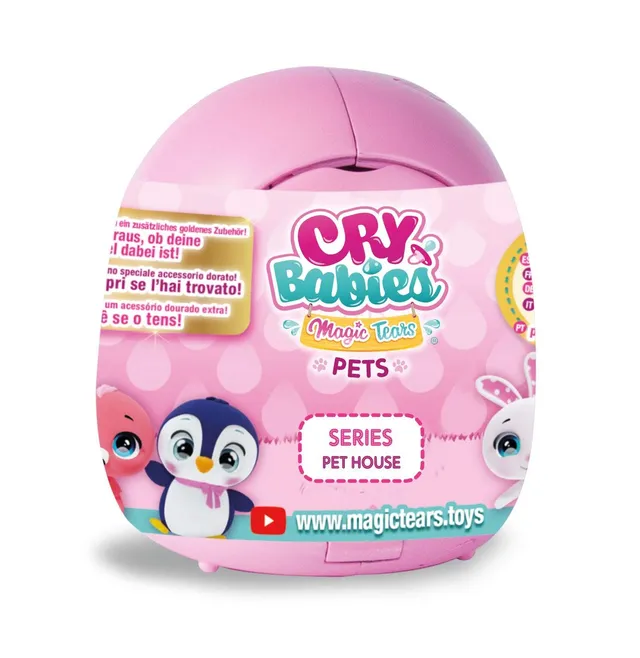 Imc Toys Cry Babies Magic Tears Casetta Cuccioli bambola sorpresa mini