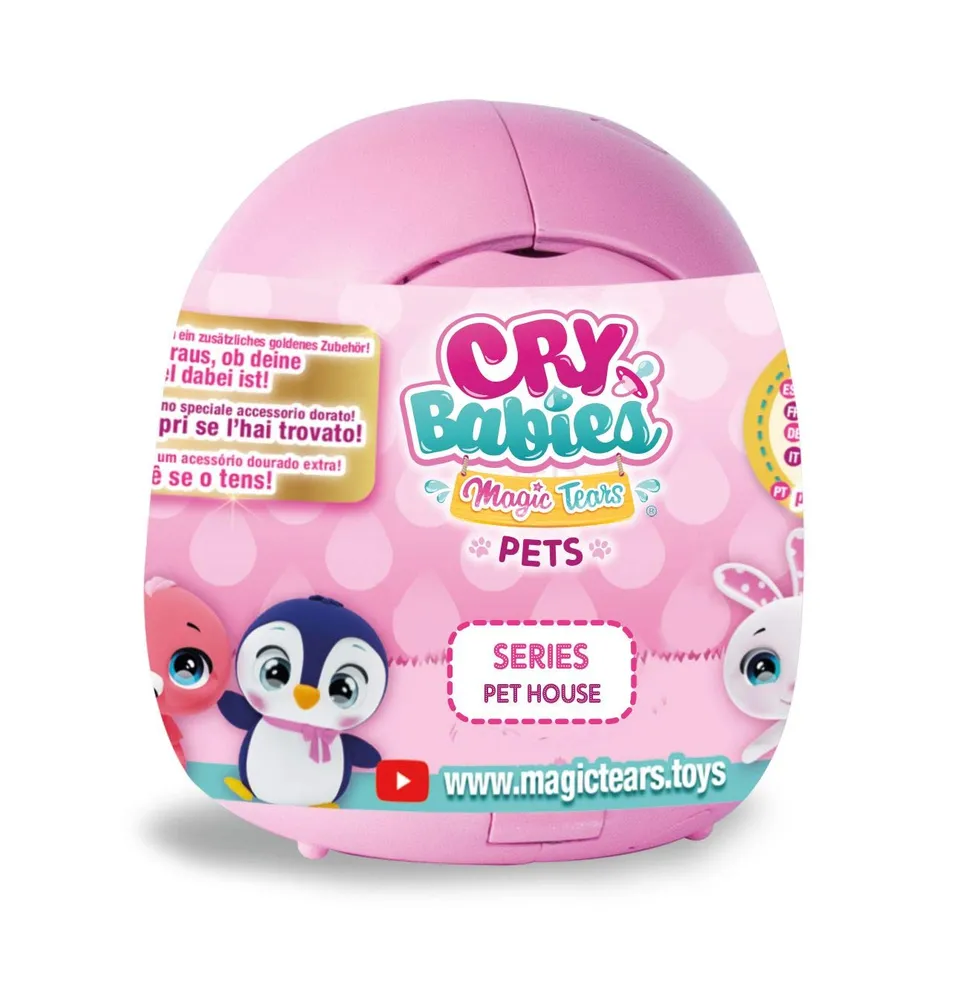 Imc Toys Cry Babies Magic Tears Casetta Cuccioli bambola sorpresa mini