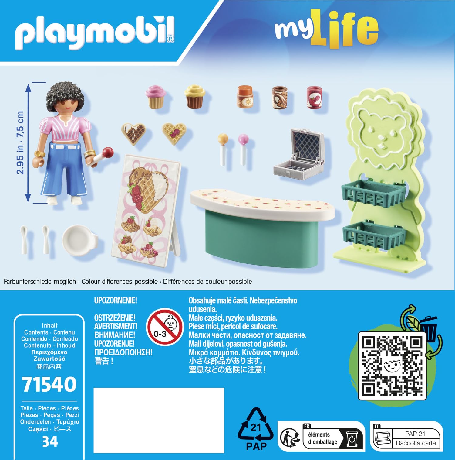 PLAYMOBIL myLife 71540 chiosco dei dolci playset 34 pezzi