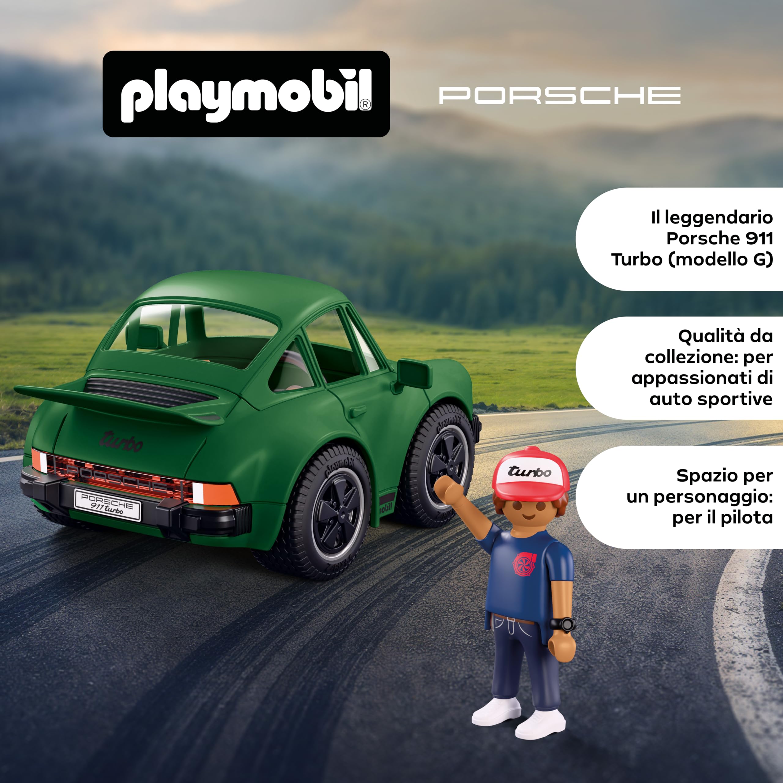 Playmobil Icon Cars Porsche 911 Turbo macchinina 72239 collezione