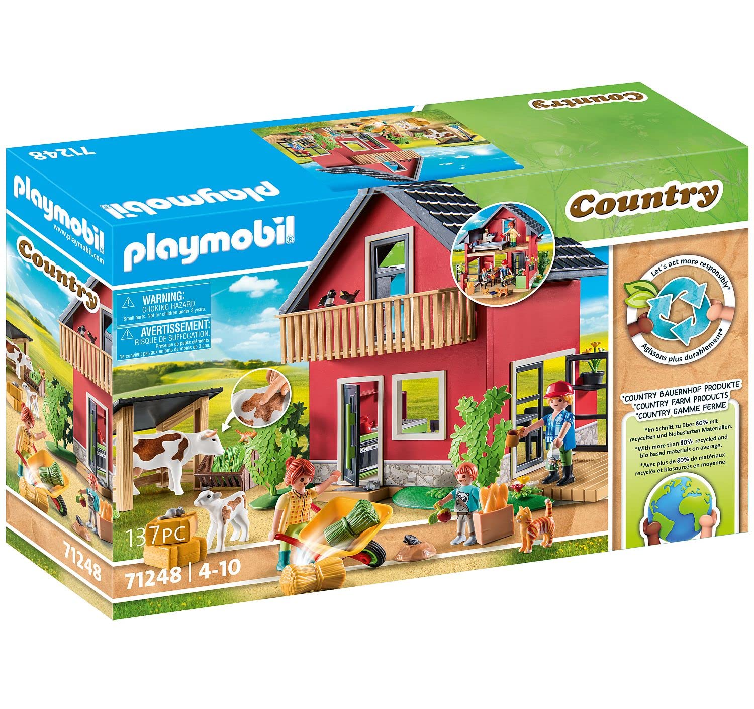 Playmobil Country 71248 piccola fattoria con animali