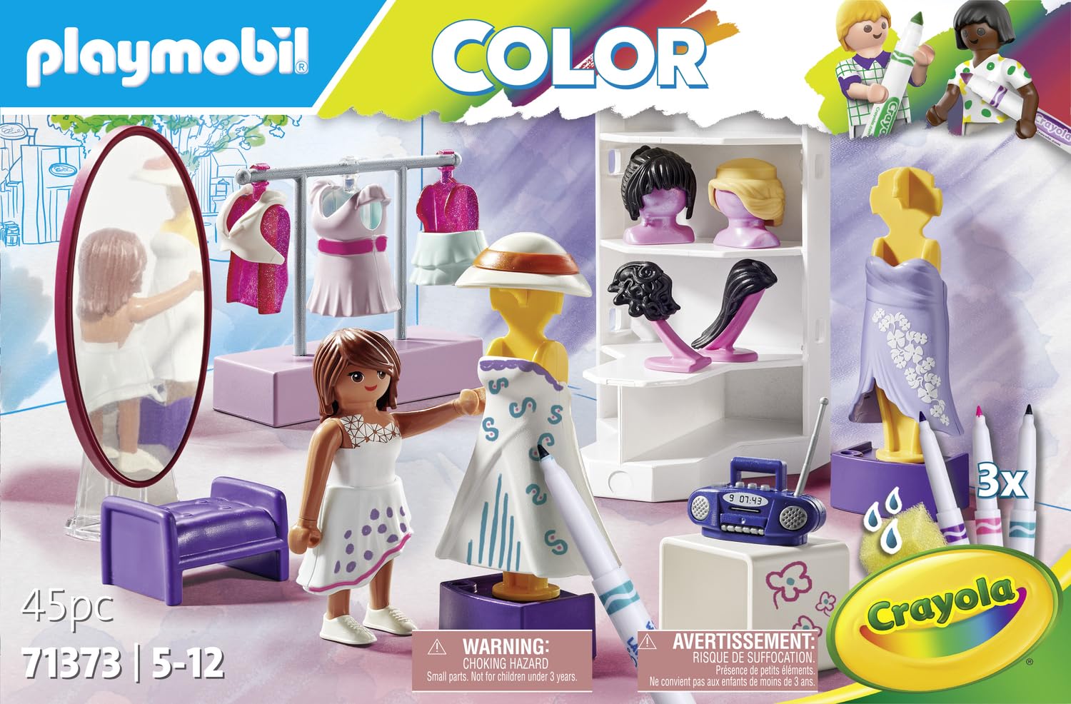Playmobil Color 71373 Atelier di Moda playset 45 pezzi da 5 anni