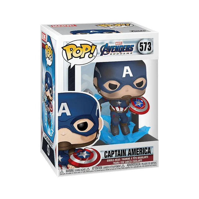 Funko Pop Captain America statuetta vinile scudo Mjolnir