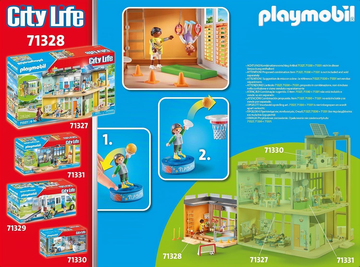 Playmobil City Life 71328 Palestra Attrezzata 72 Pezzi
