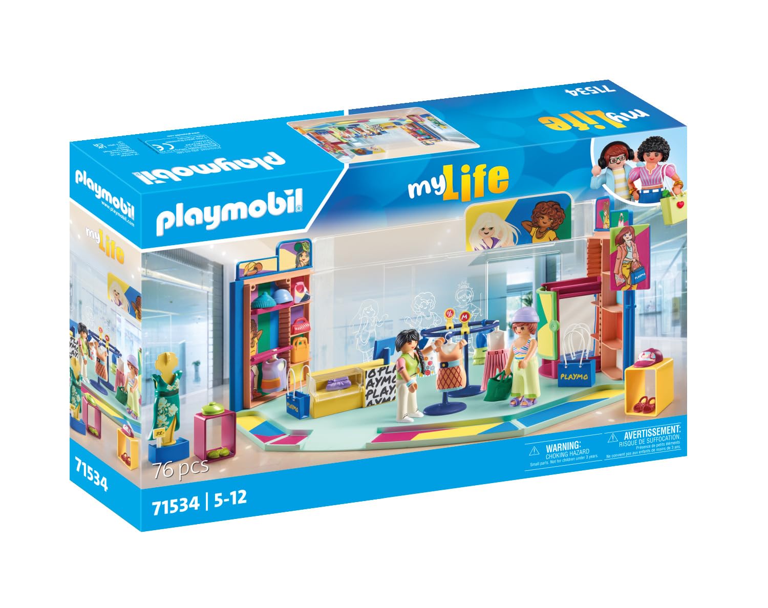 PLAYMOBIL myLife 71534 Fashion Boutique Playset 76 Pezzi