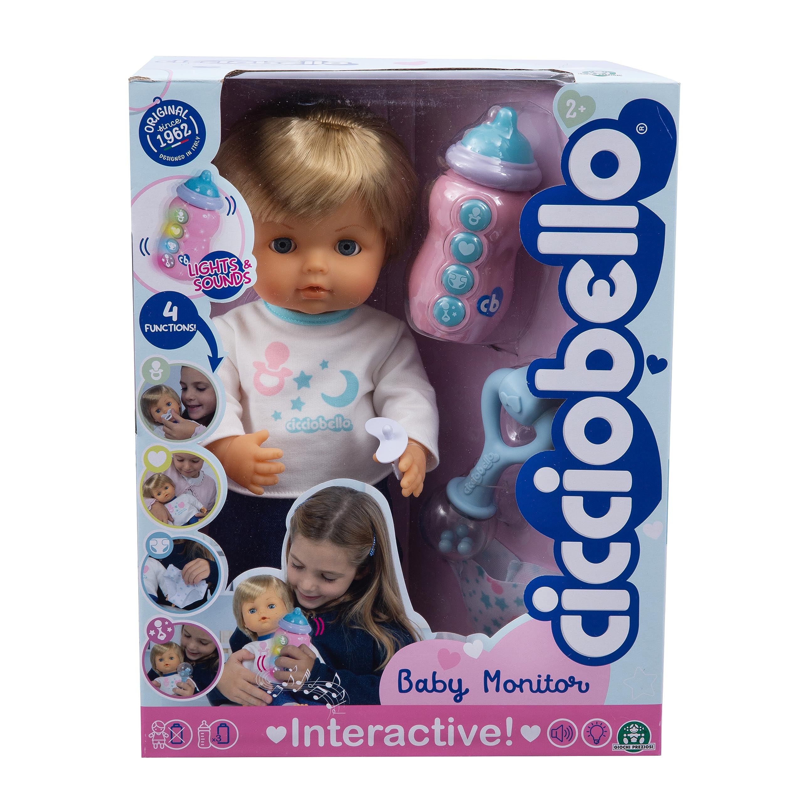 Cicciobello Baby Monitor Bambola Interattiva 30 cm Morbida