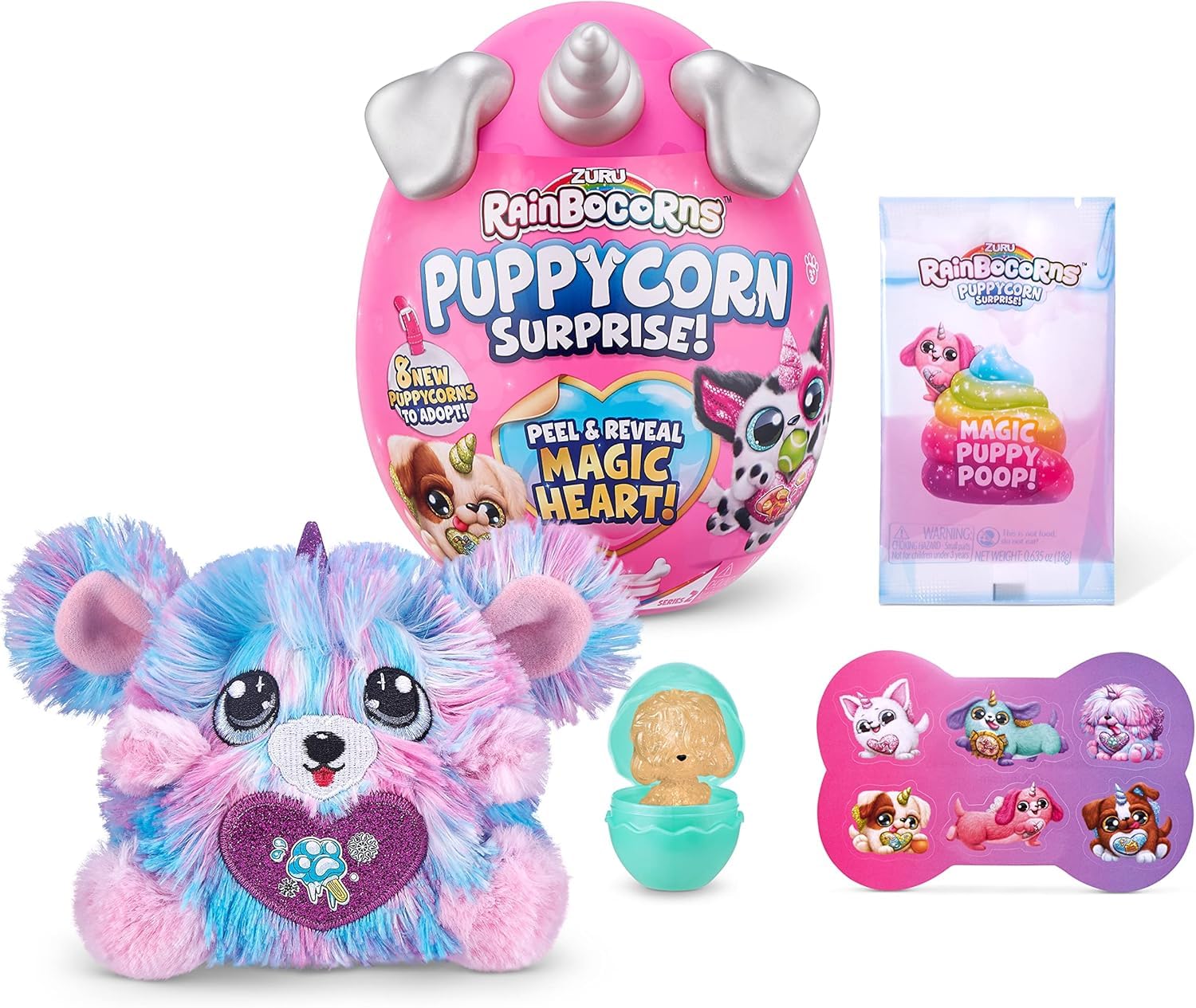 Rainbocorns Puppycorn Surprise Serie 2 peluche cucciolo