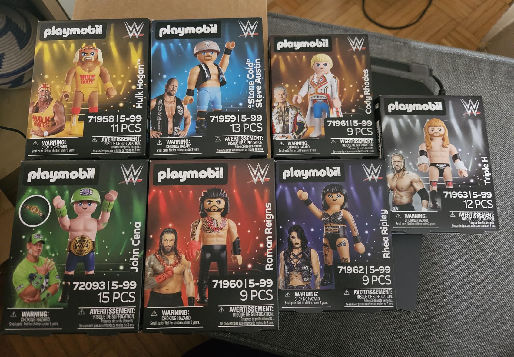 PLAYMOBIL WWE 210527 personaggi wrestling 7 superstar