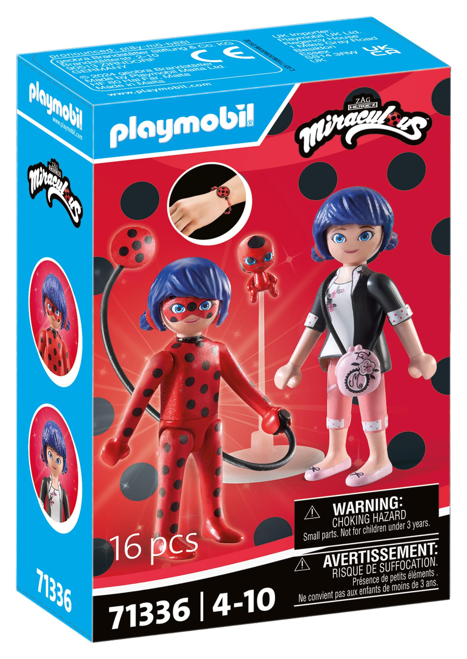 PLAYMOBIL Miraculous 71336 Marinette Ladybug figure 16 pezzi