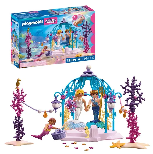 PLAYMOBIL Fantasy & Magic 72104 Matrimonio Sottomarino con Sirene