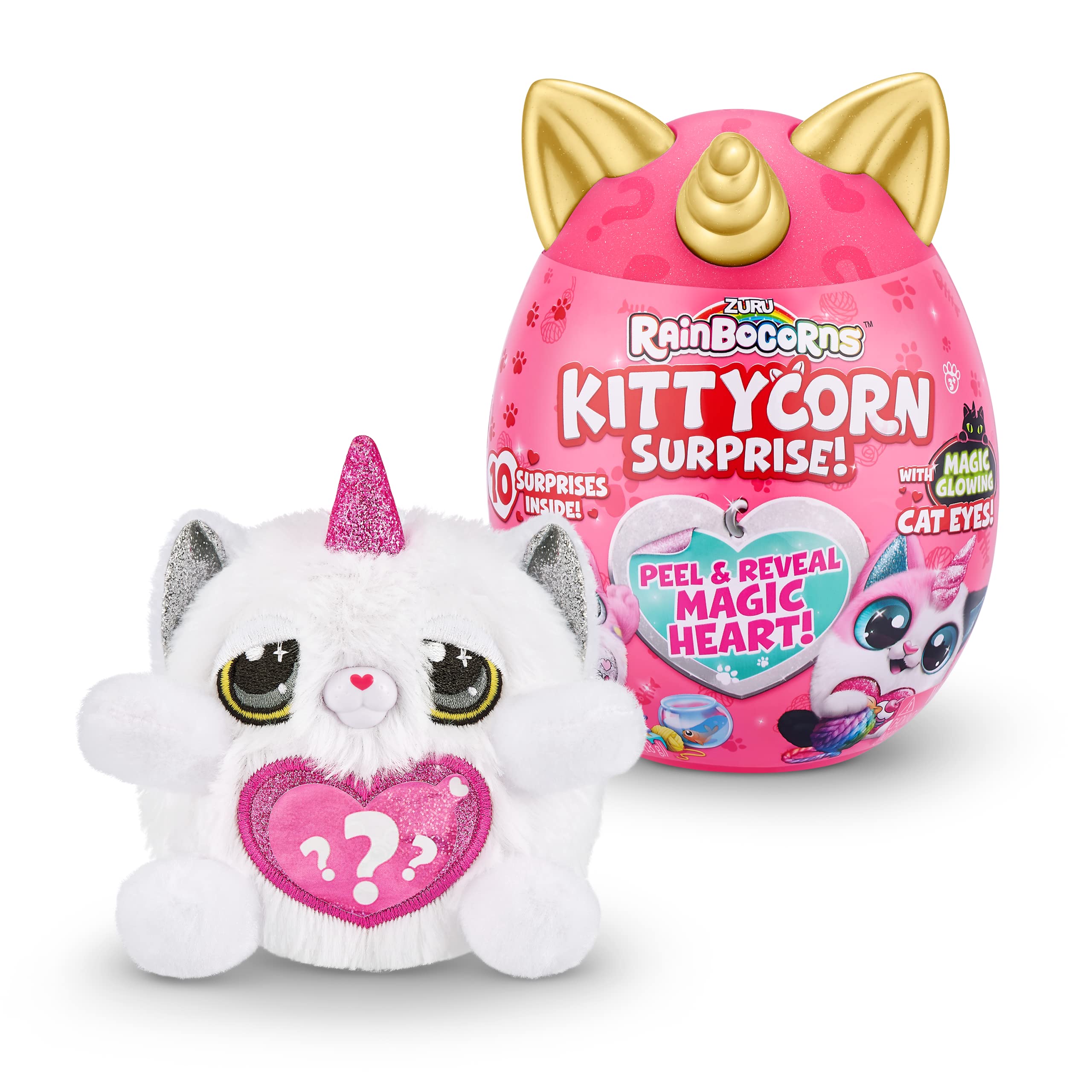 Rainbocorns Kittycorn Surprise Peluche Gatto Cincillà Bolle
