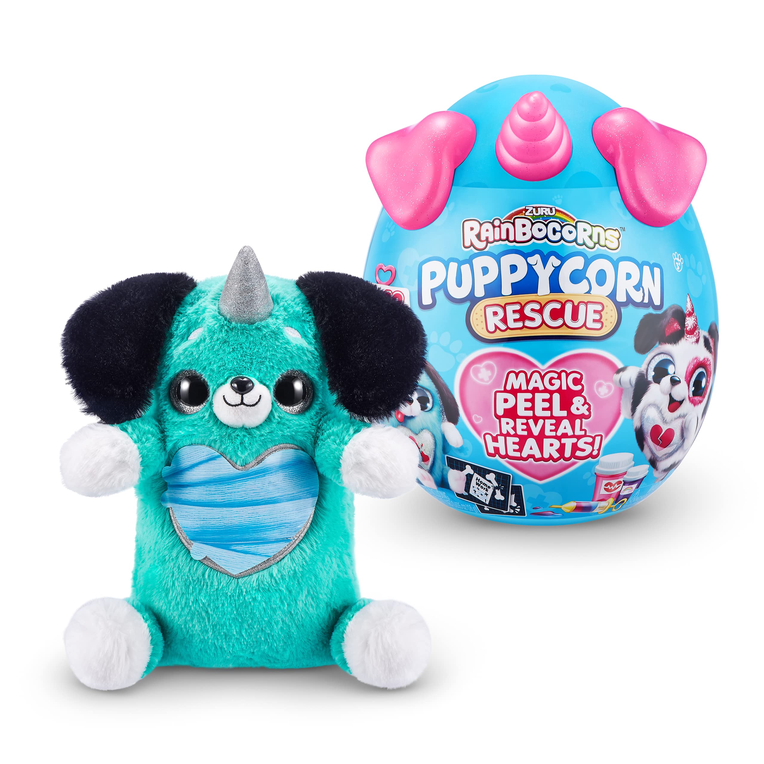 Rainbocorns Puppycorn Rescue peluche sorpresa uovo 12 sorprese