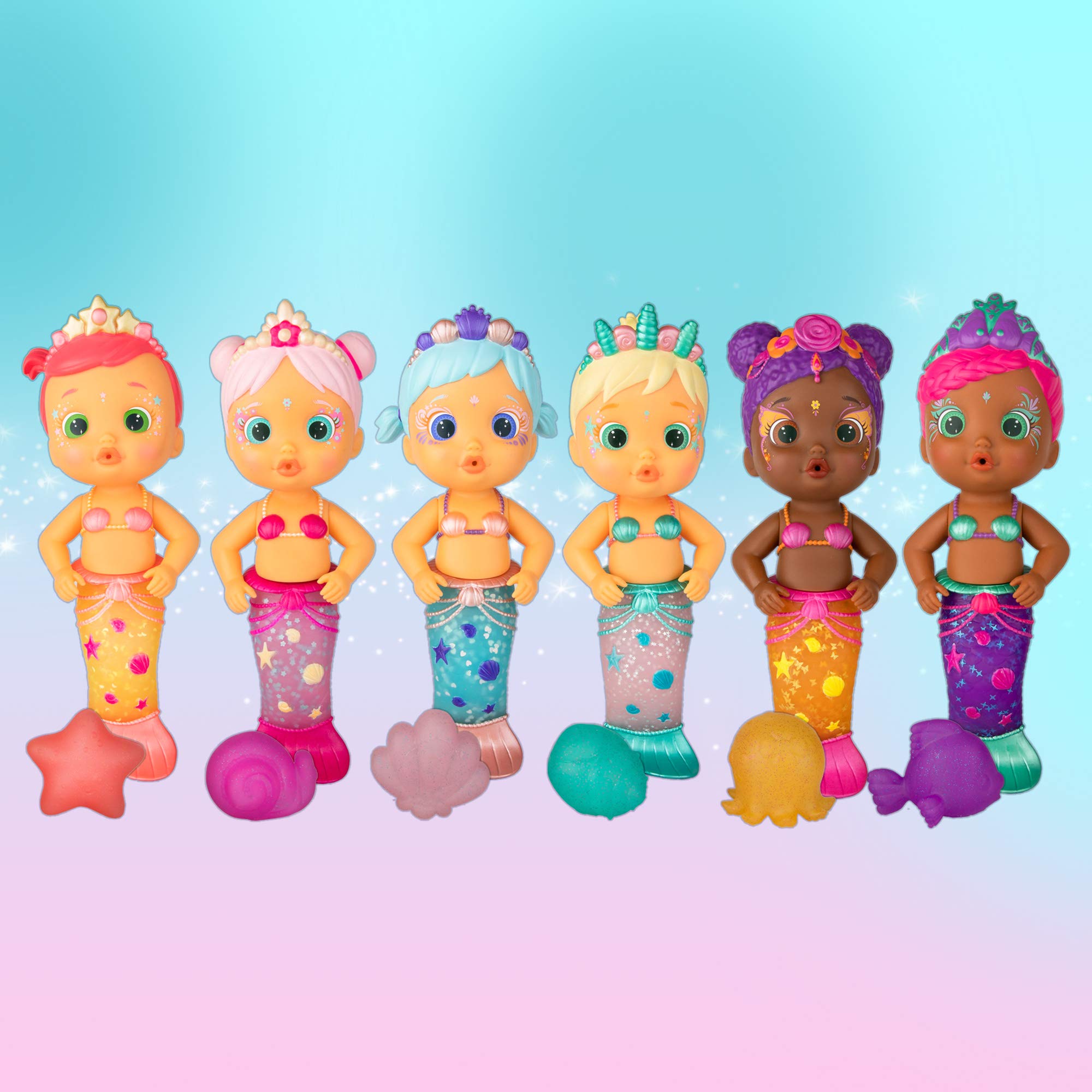 Imc Toys Bloopies Sirenetta Lovely bambola sirena bagnetto coda cambia colore