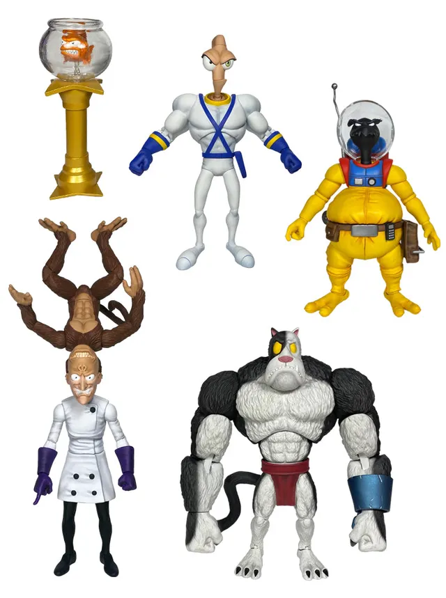 Premium DNA Earthworm Jim Wave 1 Complete Set 4 action figure