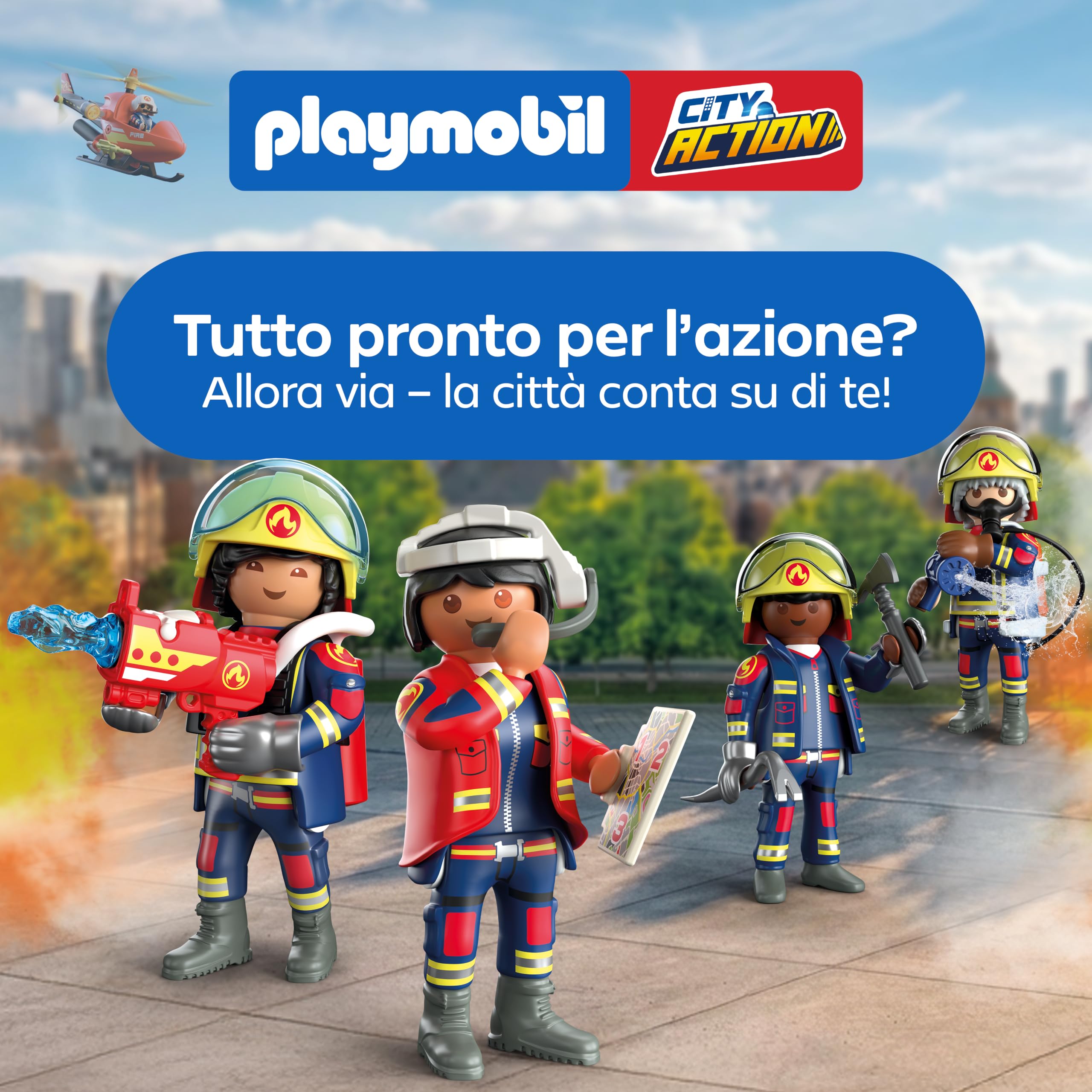 PLAYMOBIL City Action 72197 Drone Antincendio proiettili