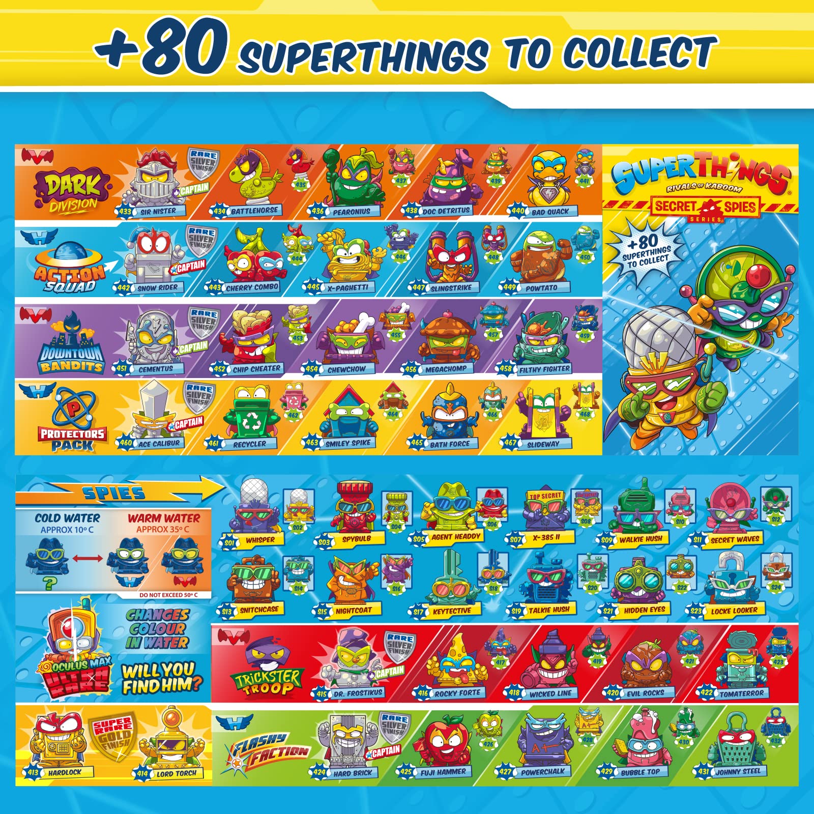 Superthings Secret Spies Scatola 50 Bustine con Checklist