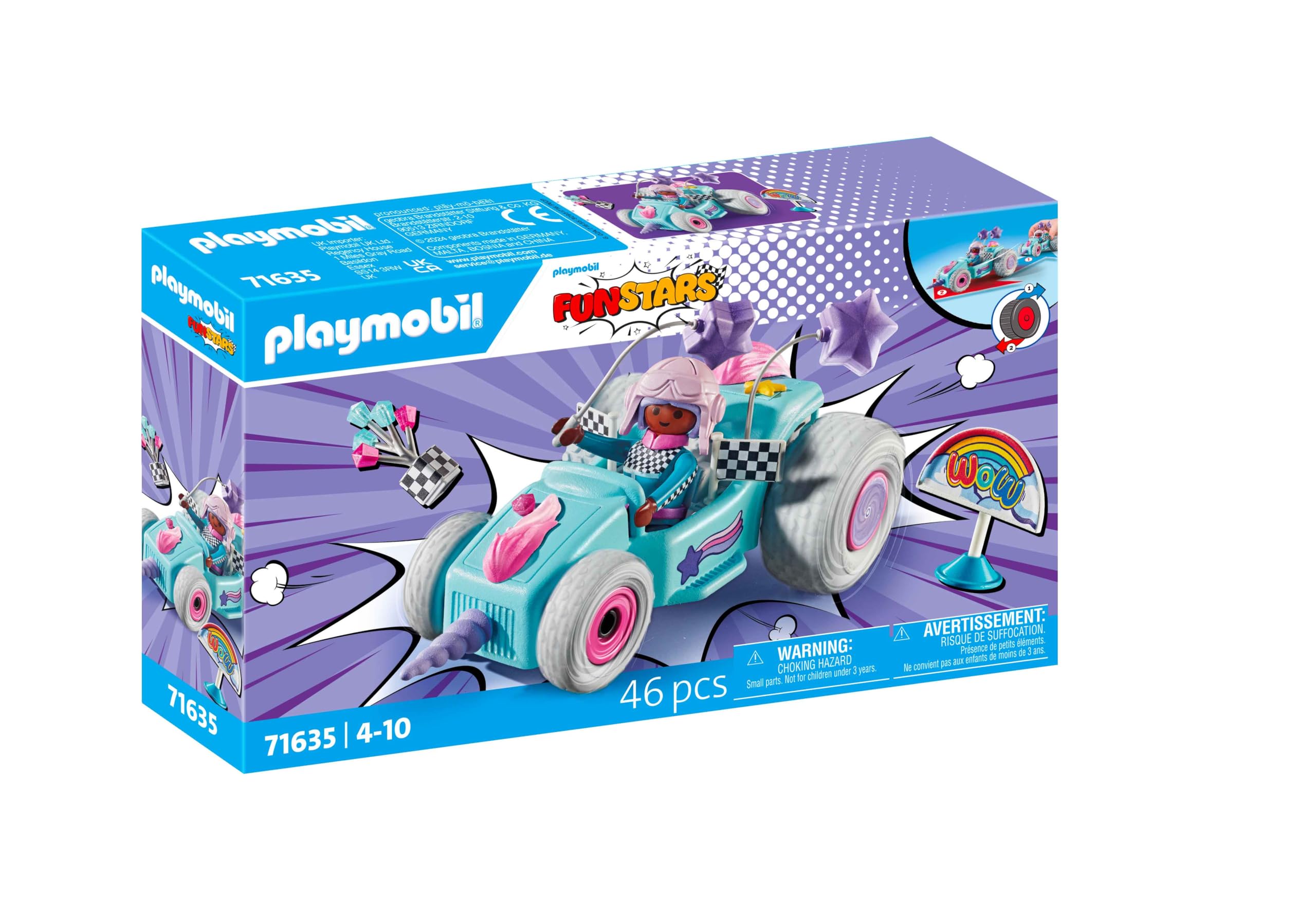 PLAYMOBIL Funstars 71635 kart Unicorno sfrecciante 46 pezzi