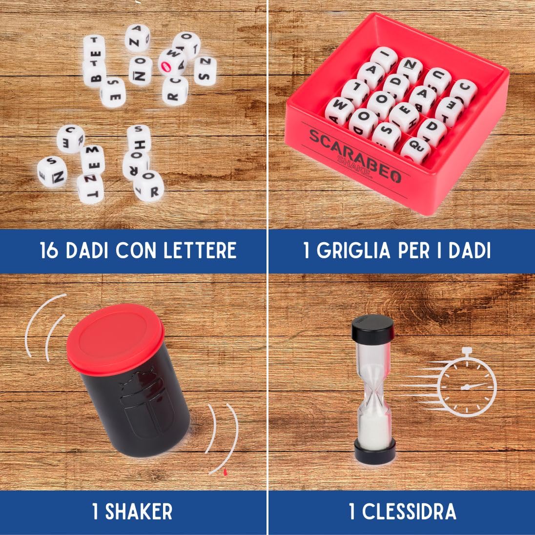 Spin Master Family Games Scarabeo Shake gioco da tavolo