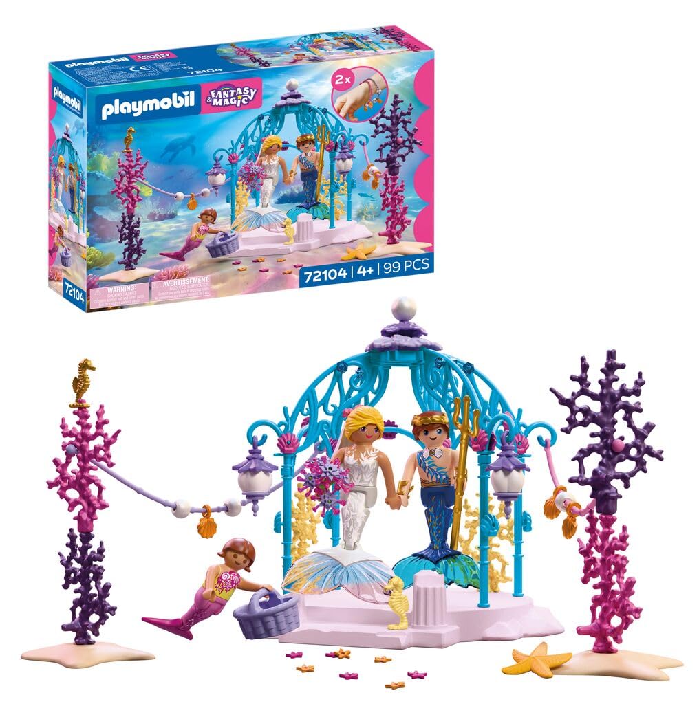 PLAYMOBIL Fantasy & Magic 72104 Matrimonio Sottomarino con Sirene