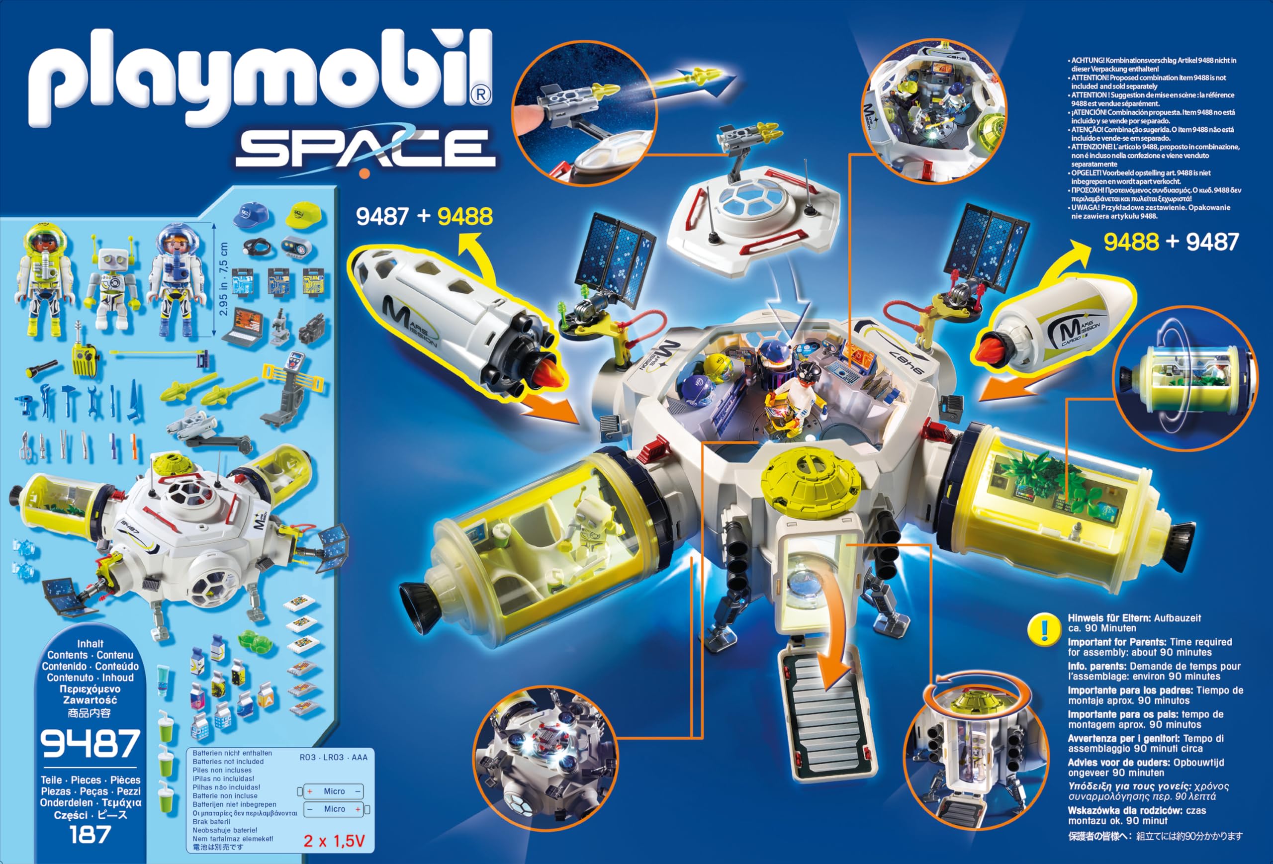 Playmobil Space 9487 stazione spaziale Marte playset 187 pezzi
