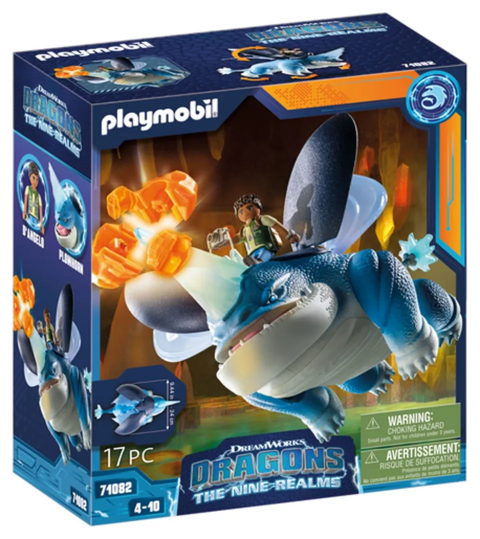 Playmobil 71082 Plowhorn D’Angelo drago 17 pezzi