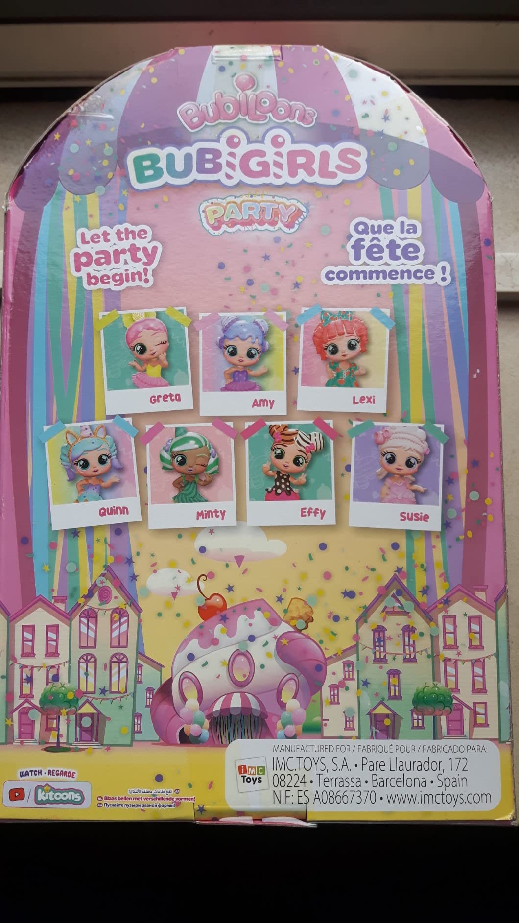 Bubiloons Bubigirls Amy bambola gonfia palloncini 12 accessori