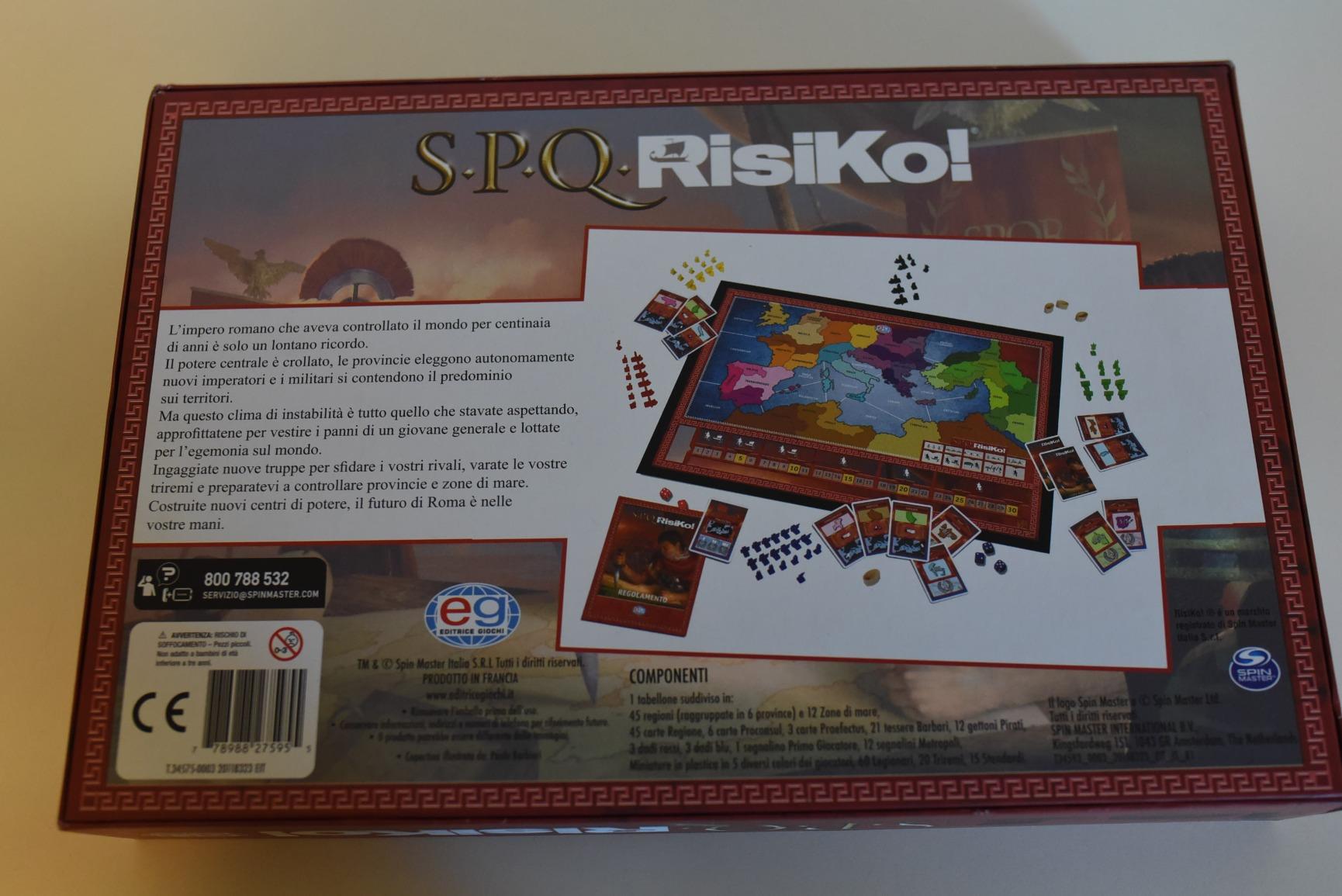 Spin Master SPQRisiKo gioco da tavolo Impero Romano 2-5 giocatori
