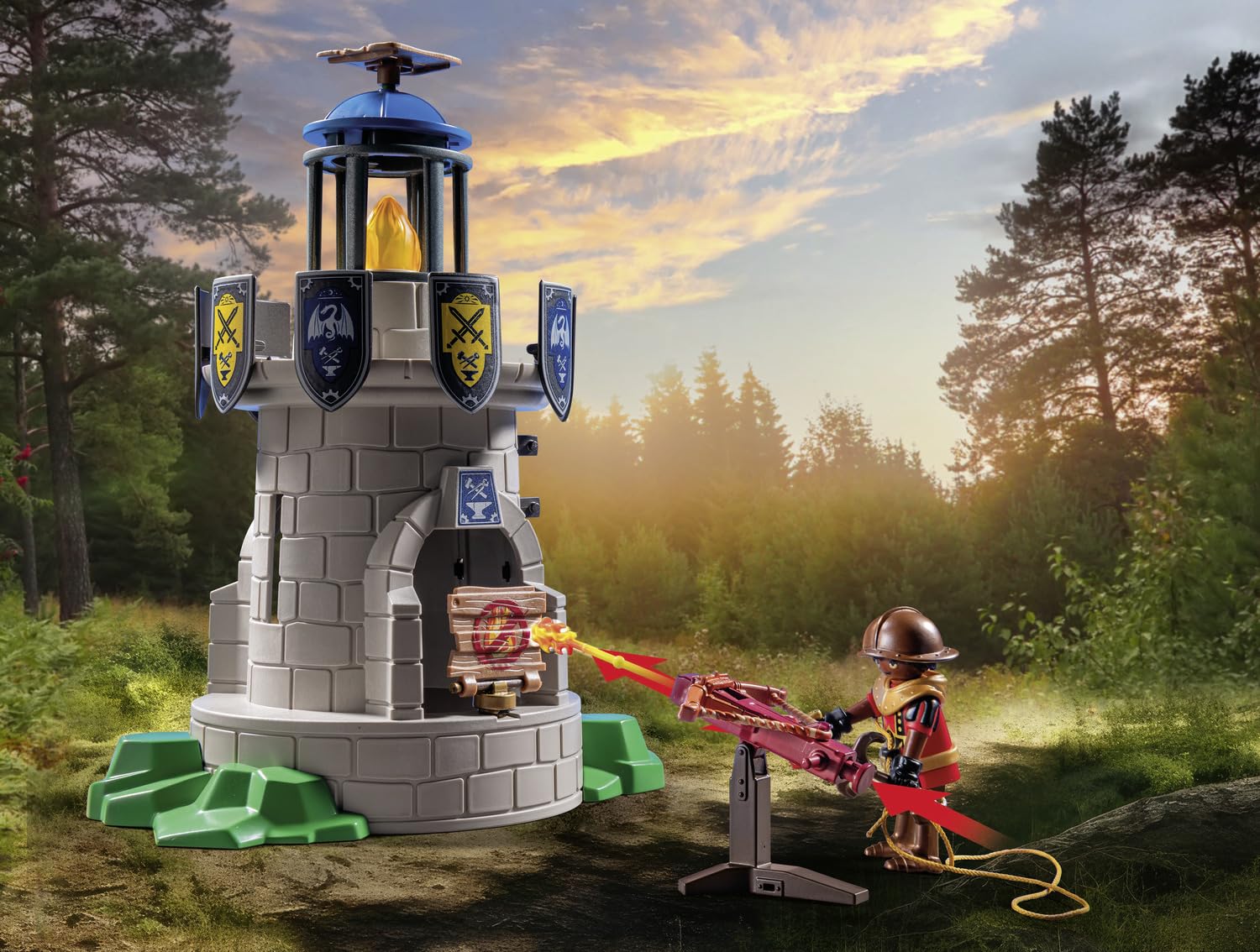 PLAYMOBIL Novelmore 71483 Torre Cavalieri Giocattolo con Drago