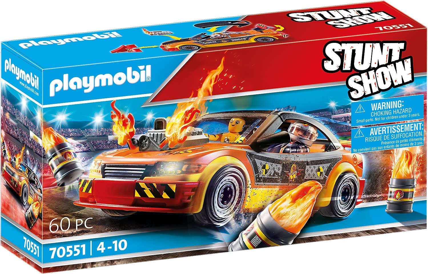 Playmobil Sports 71808 Stunt Show Rampa Auto dai 4 Anni