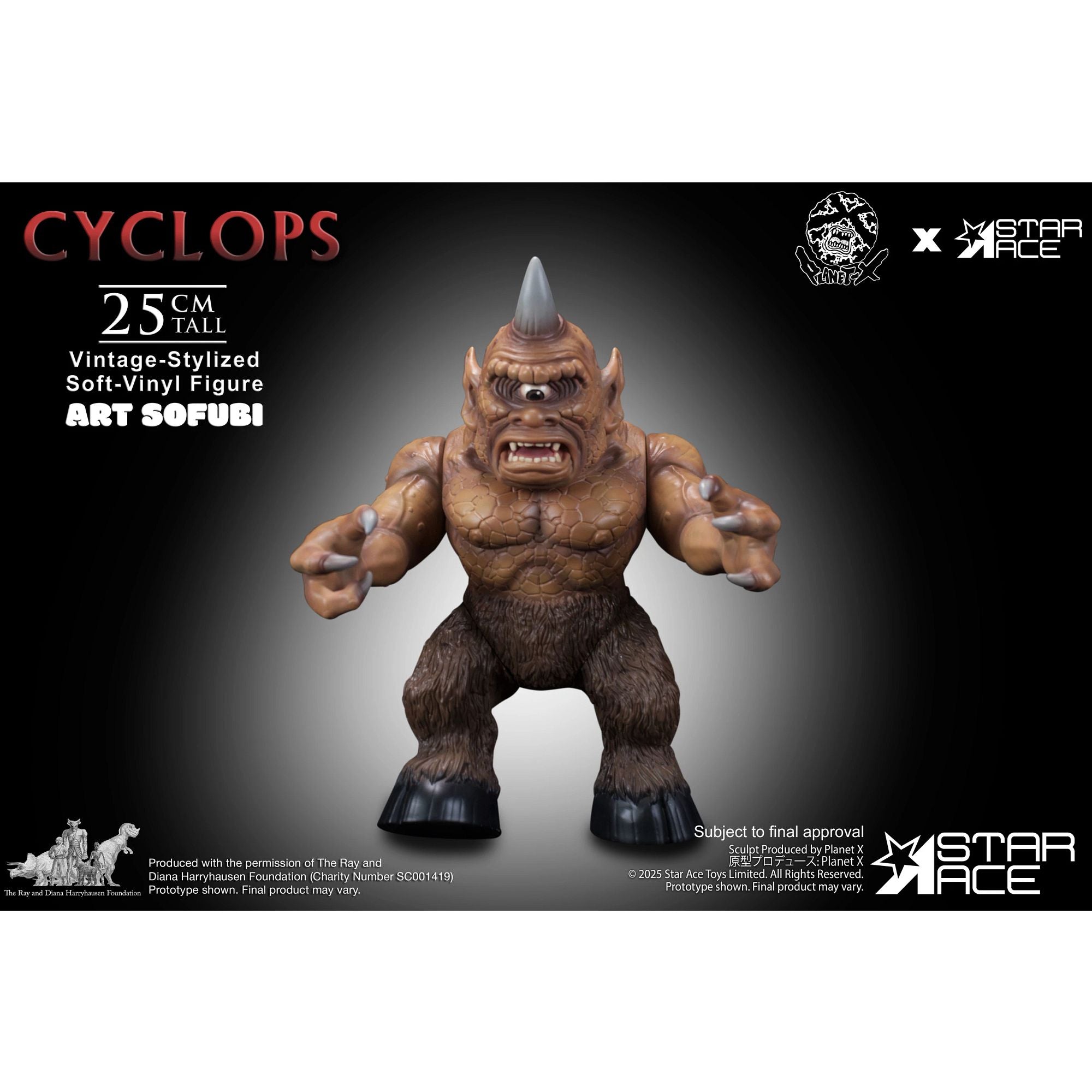 Star Ace Vintage Cyclops statua vinile Harryhausen