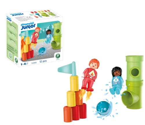 Playmobil Junior 72085 azione supereroi acqua fuoco biglie