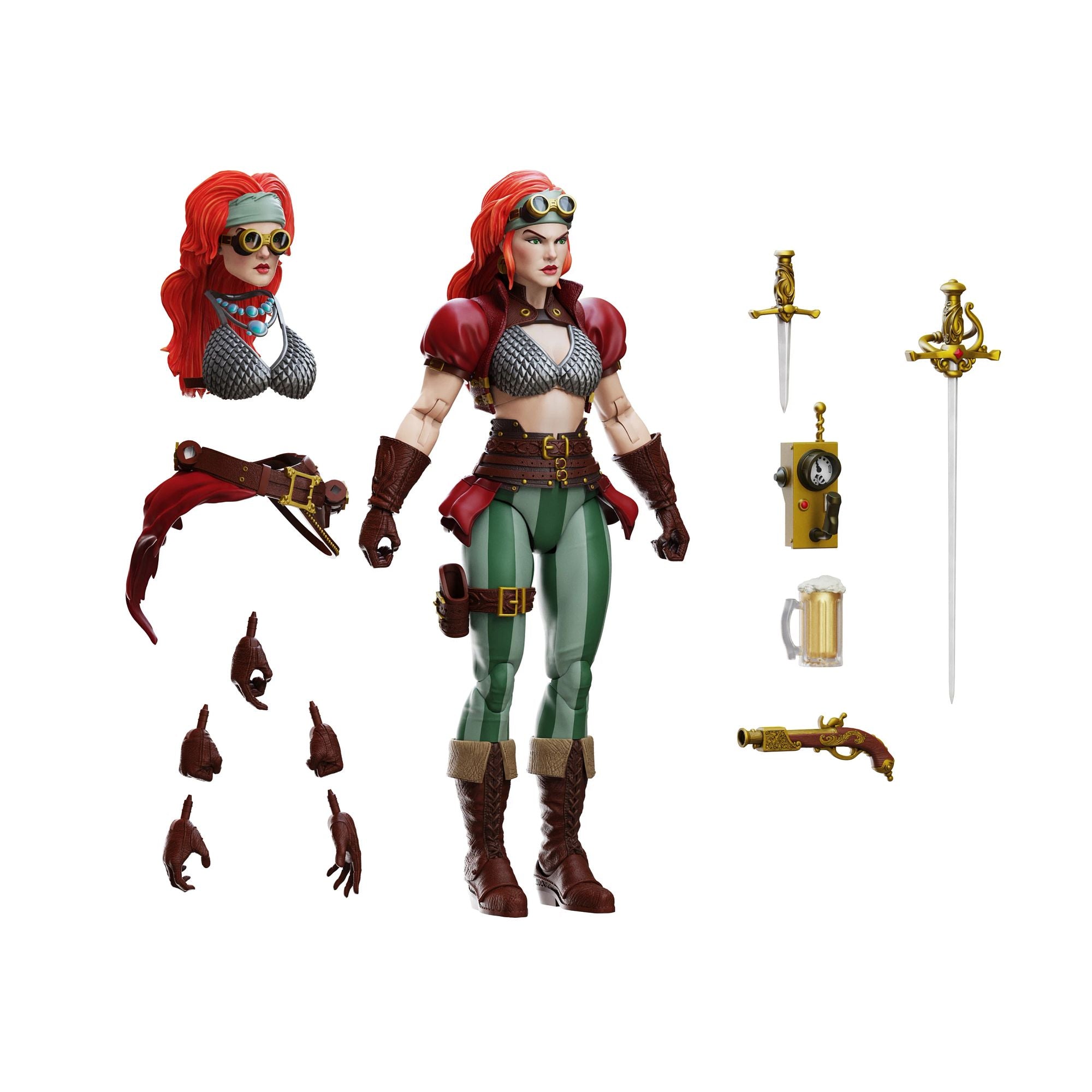 Boss Fight Epic Hacks Red Sonja Steampunk Action Figure 1/12